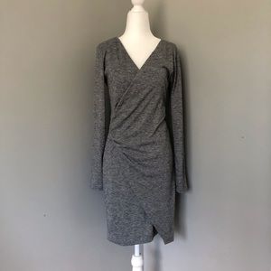 Sweater wrap dress